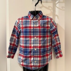 Vineyard Vines Red, Blue & White Plaid Button-Down Shirt